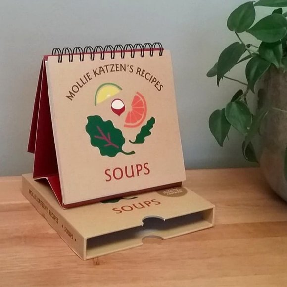 Mollie Katzen's Vegetarian Soup Recipe Book- Easel Style - Picture 1 of 11